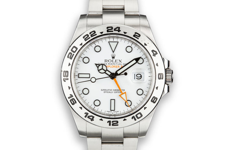 2015 Rolex Explorer II 216570 with Box and Papers