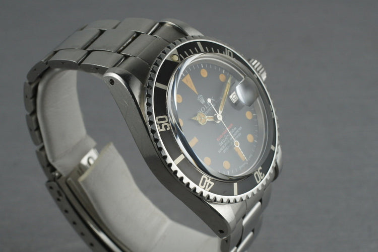 Rolex Red Submariner 1680 with ORANGE tritium Mark IV Dial