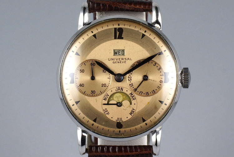1940’s Universal Geneve Calendar Moonphase 21312