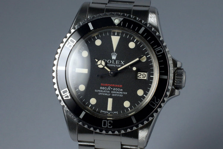 1970 Rolex Red Submariner 1680 Mark IV Dial