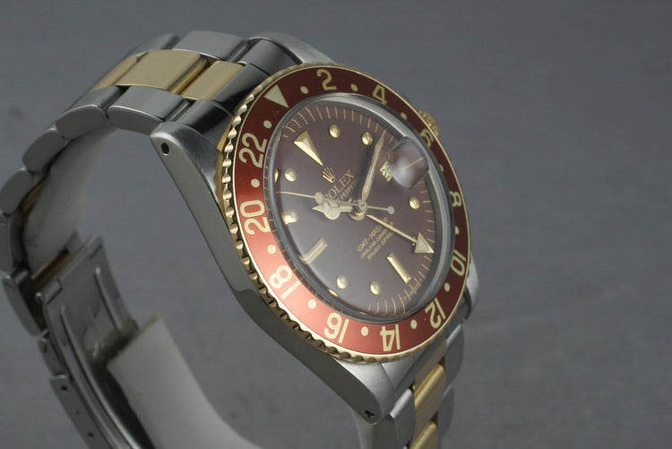 1978 Rolex Mens 1675F GMT with Box and French Papers