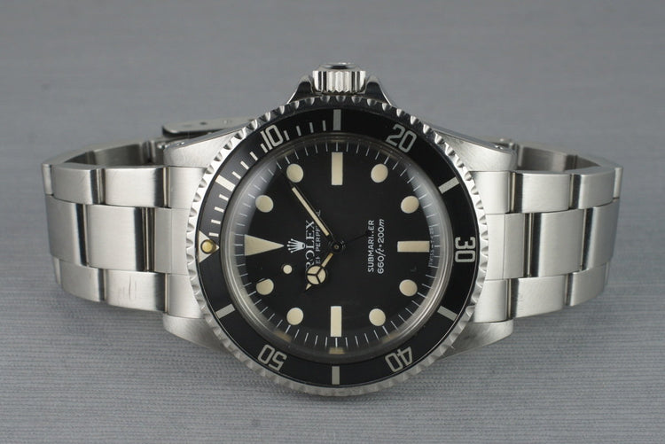 1981 Rolex Submariner 5513 Mark IV Maxi Dial