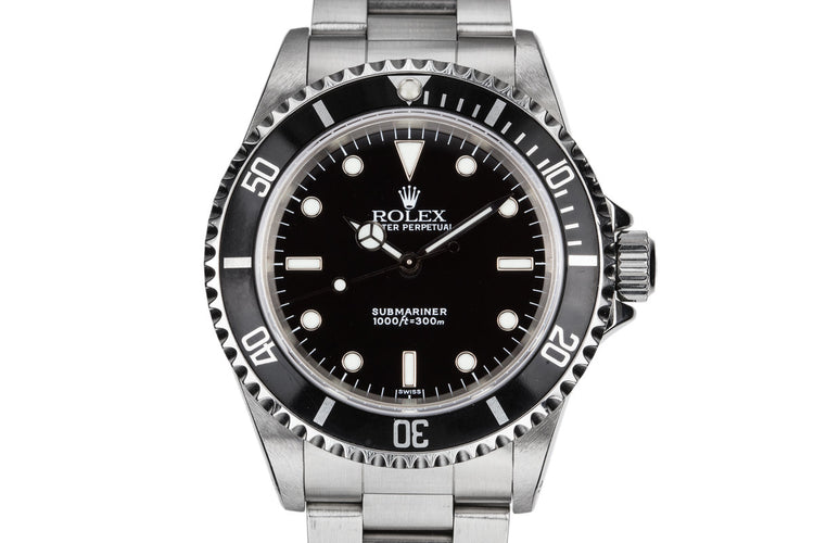 1999 Rolex Submariner 14060 with SWISS Only Dial