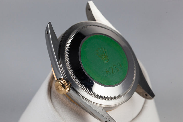 1991 Rolex Two Tone DateJust 16233 With Diamond Dial and Box and Papers