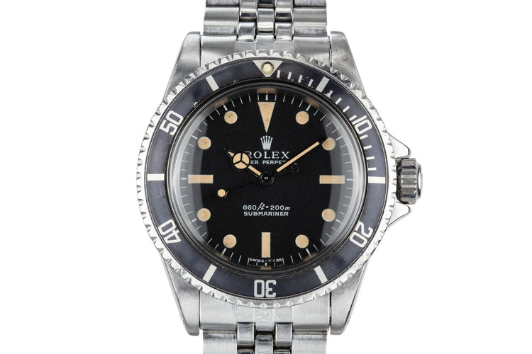 1970 Rolex Submartiner 5513 with Box and Papers