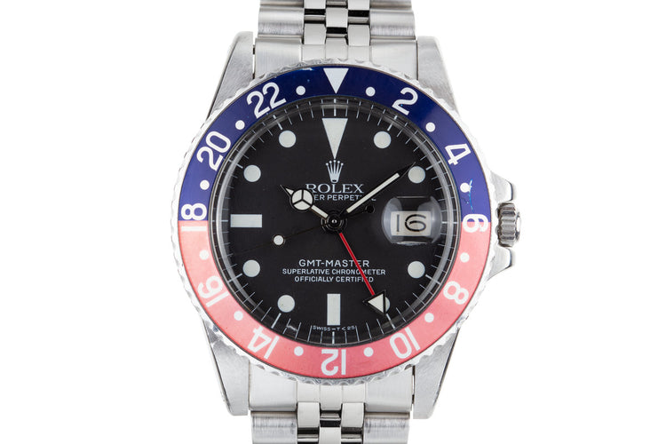 1978 Rolex GMT-Master 1675 "Pepsi" with Box and Service Papers