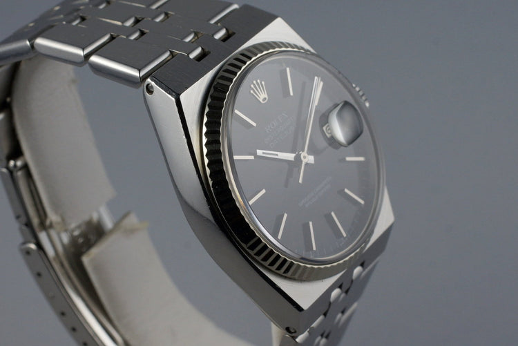 1980 Rolex OysterQuartz Datejust 17014 Black Dial