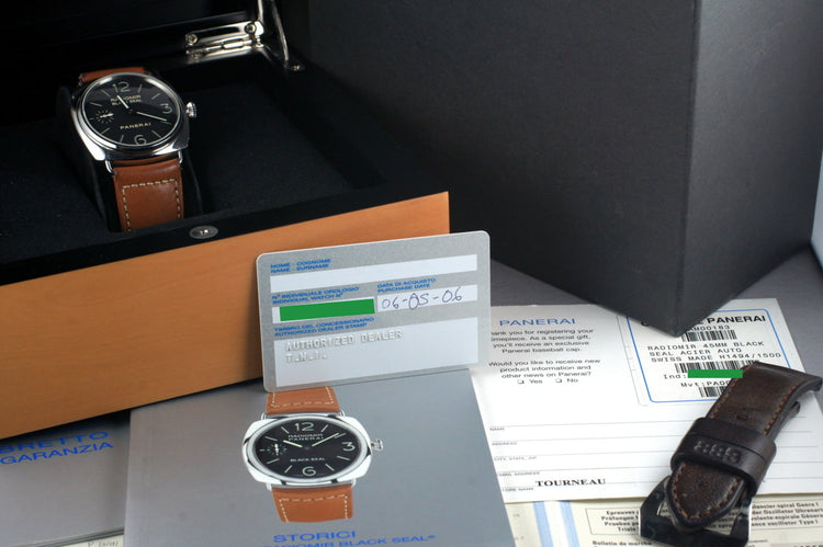 2005 Panerai Radomir PAM 183 with Box and Papers