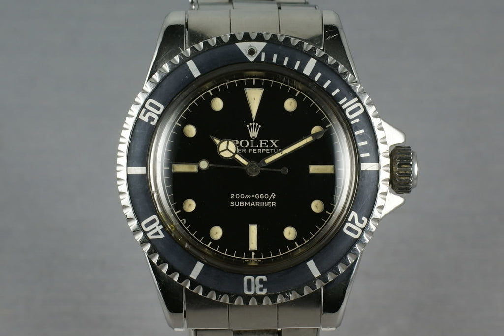 Rolex Submariner 5513 PCG with early chapter ring exclamation dial