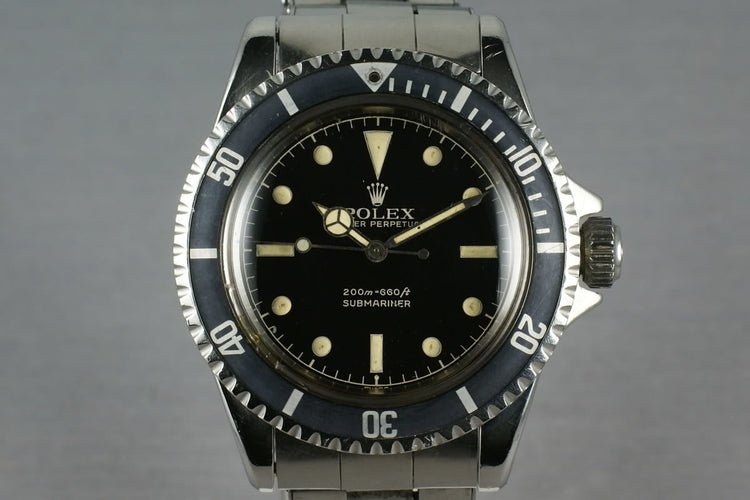 Rolex Submariner 5513 PCG with early chapter ring exclamation dial