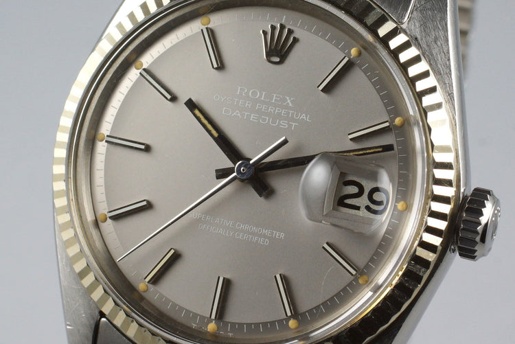 1972 Rolex DateJust 1601 Matte Silver Dial