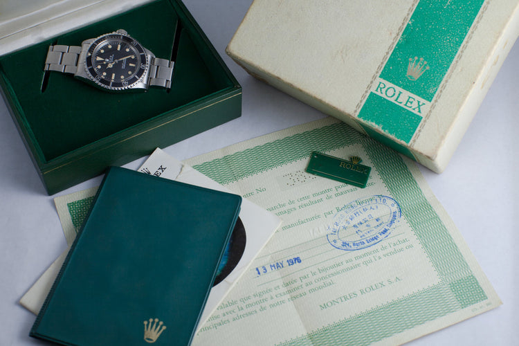 1971 Rolex Submariner 5513 'Non-Serif' Dial with Box and Papers