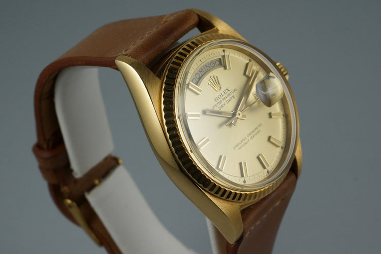 1970 Rolex YG Day-Date ‘Wide Boy’ Dial 1803