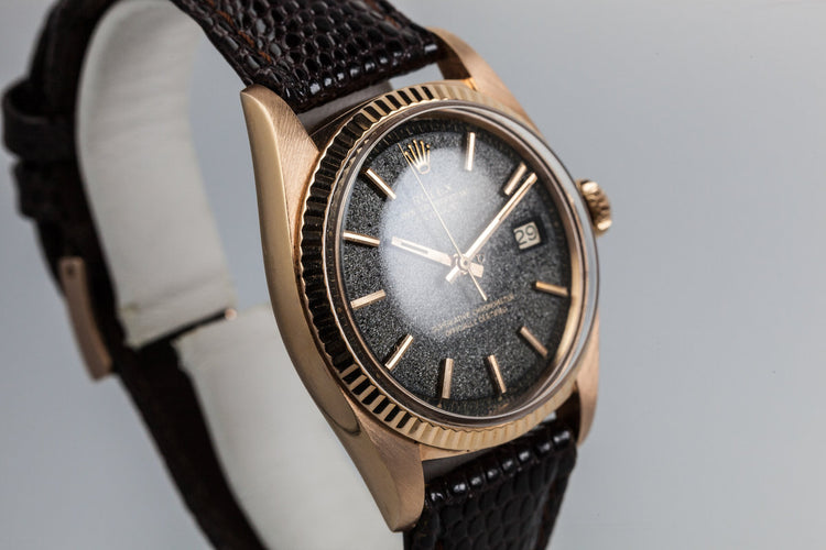 1977 Rolex 18K Rose Gold Datejust 1601 with Magic Space Boy Infinity Dial