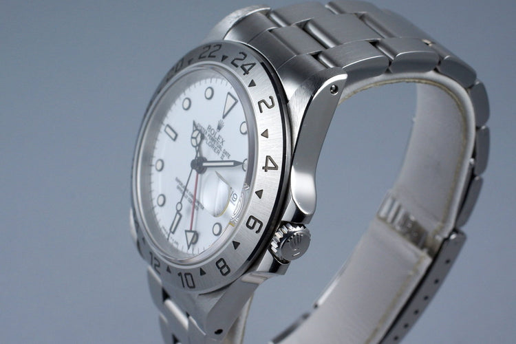 1994 Rolex Explorer II 16570 White Dial with Box and Papers