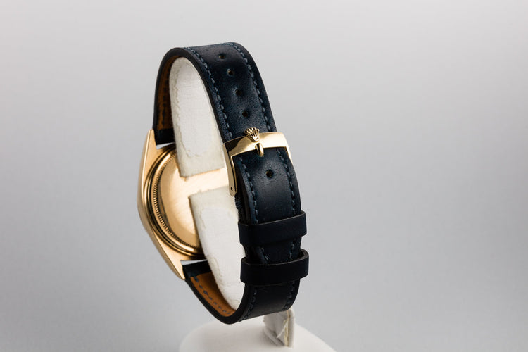 1965 Rolex 18K YG DateJust 1601 Blue Dial