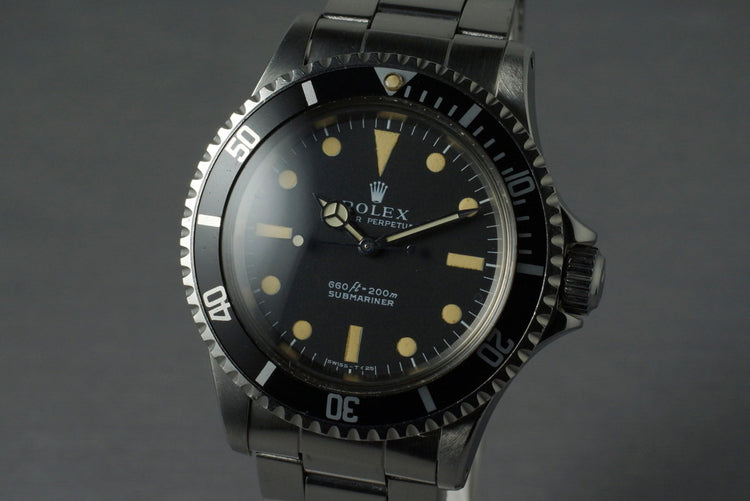 1970 Rolex Submariner 5513 with Serif Dial