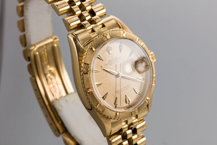 1956 Rolex 18K YG DateJust 6609 "Thunderbird" with Service Papers