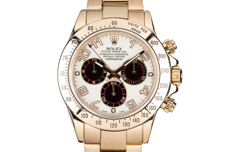 2003 Rolex 18K Daytona 116528 with Box and Papers