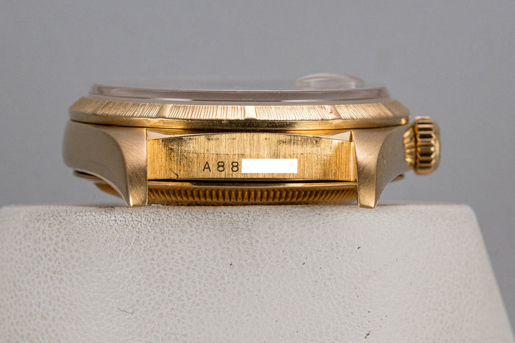 1999 Rolex 18K YG DateJust 16248 "Bark Master" with White Roman Numeral Dial