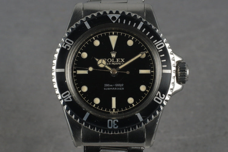 1962 Rolex Submariner 5512 PCG with Gilt Glossy Chapter Ring Dial
