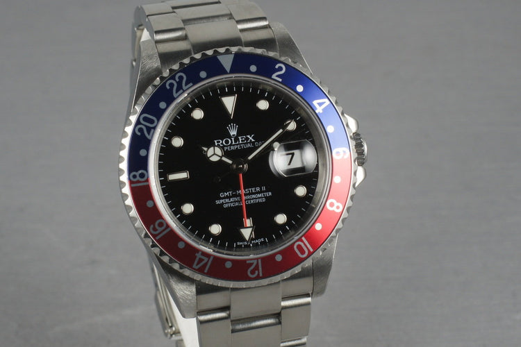 Rolex GMT 16710 Z serial with Box and Papers Stick Numeral Dial