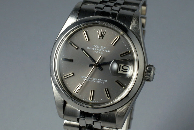 1972 Rolex Date 1500 Gray Sigma Dial