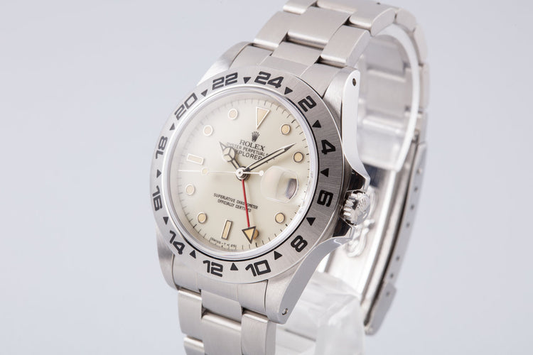1984 Rolex Explorer II 16550 Cream Rail Dial