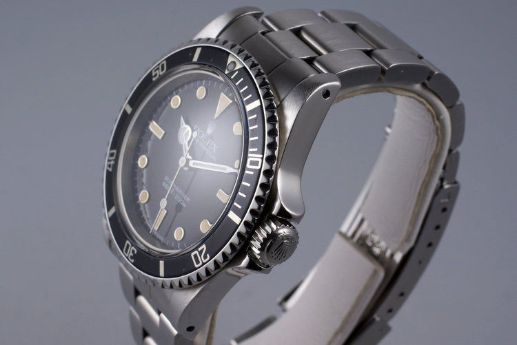 1985 Rolex Submariner 5513 Spider Dial with Box and Papers