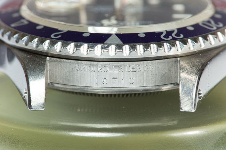 1996 Rolex GMT-Master II 16710 "Pepsi" Bezel with Box, Papers & Chronotag