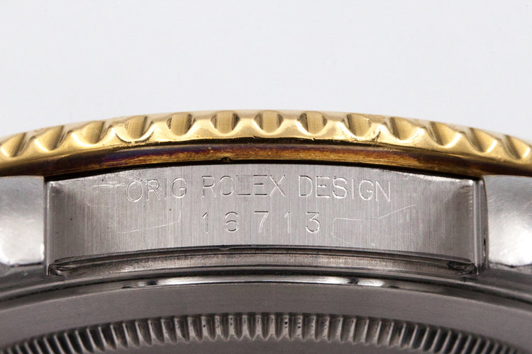 1991 Rolex Two Tone GMT II 16713 with Root Beer Dial