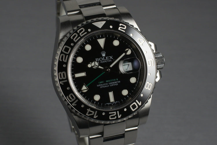 2009 Rolex GMT II 116710 with Box and Papers