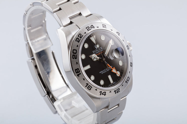 2017 Rolex Explorer II 216570 with Box & Card