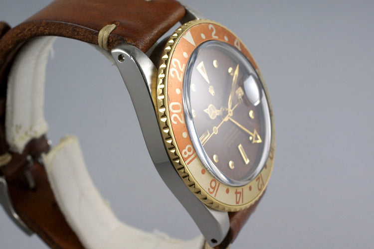 1970 Rolex Two Tone GMT 1675 with Root Beer Nipple Dial
