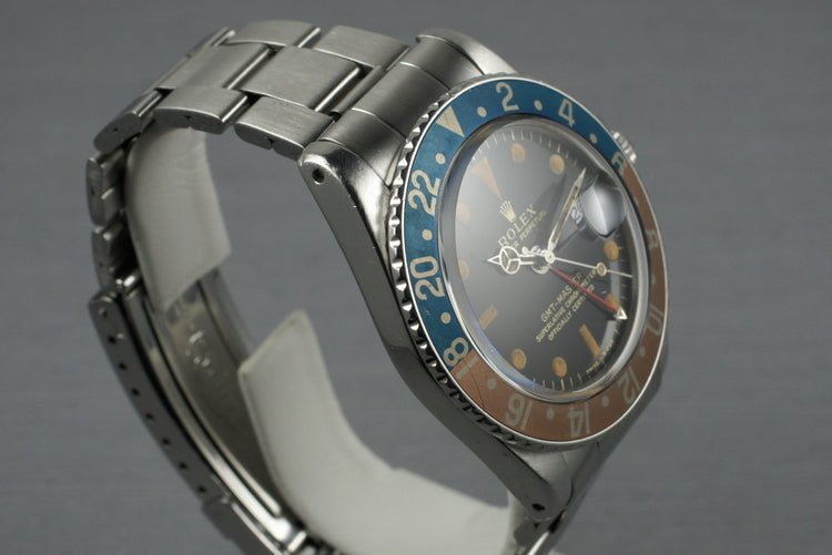 1965 Rolex GMT 1675 Glossy Gilt Dial