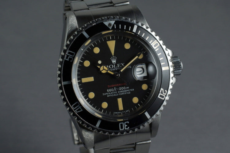 1973 Rolex Red Submariner 1680 Mark VI