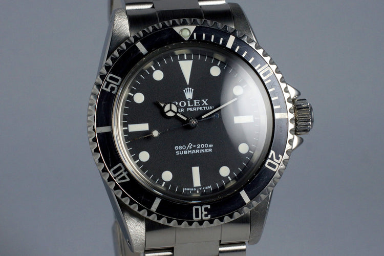 1971 Rolex Submariner 5513 with RSC Papers