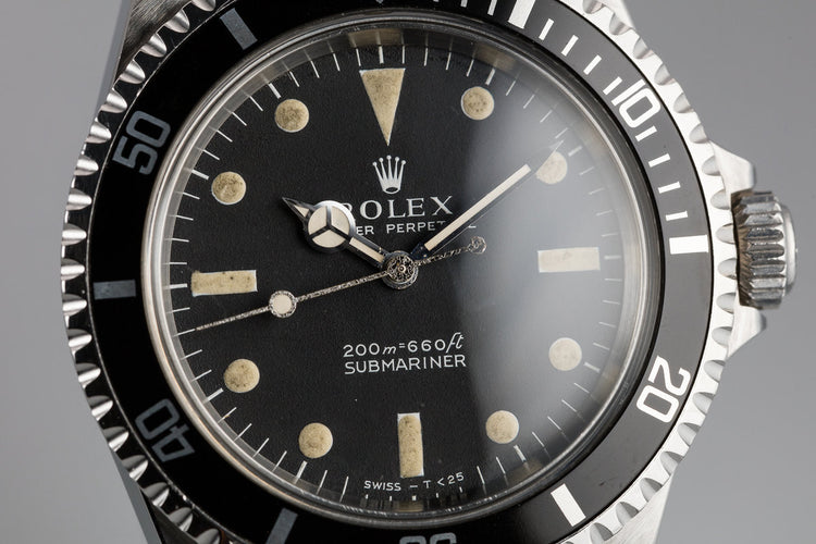 1966 Rolex Submariner 5513 Meters First Dial