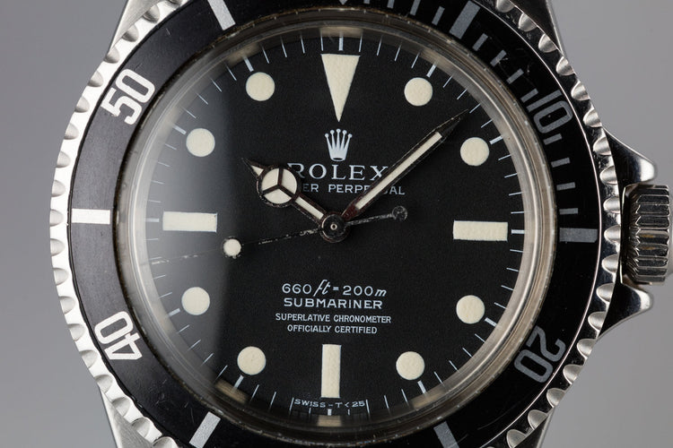 1966 Rolex Submariner 5512 with Newer Serif Dial