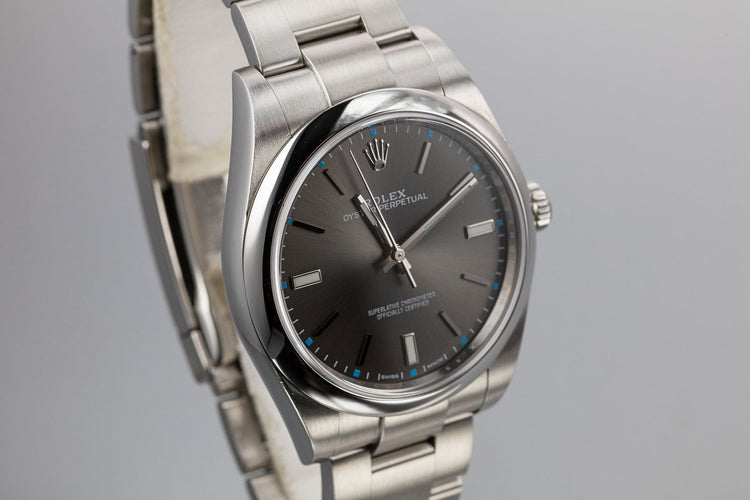 Rolex Oyster Perpetual 114300 Dark Rhodium Dial