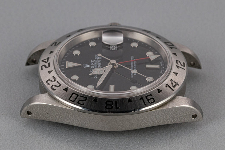 1999 Rolex Explorer II 16570 Black Dial