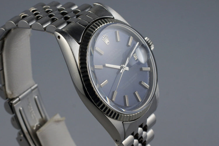 1978 Rolex DateJust 1601 Blue Dial