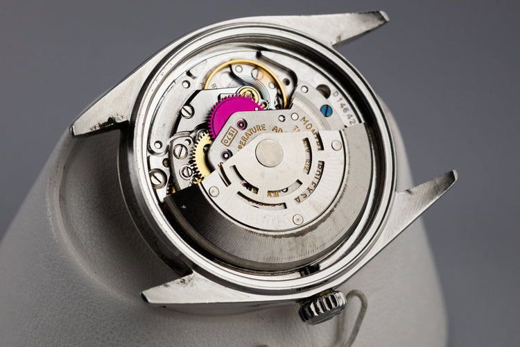 1972 Rolex DateJust with No Lume Silver Linen Dial