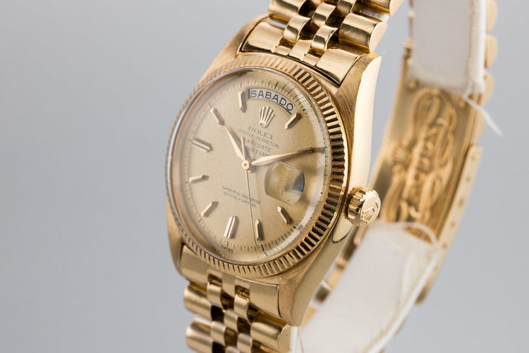 1958 Rolex 18K YG Day-Date 6611B with Serpico Y Laino Dial