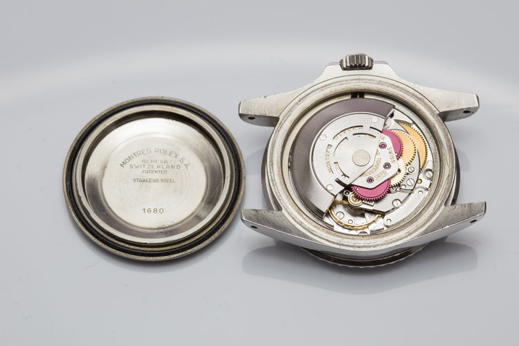 1978 Vintage Rolex Submariner 1680 with Creamy Tritium Lume and Service Papers