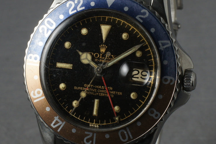 Rolex GMT 1675 PCG Case with Gilt Chapter Ring Dial