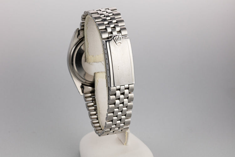 1968 Rolex DateJust 1601 No Lume Silver Dial with Service Papers