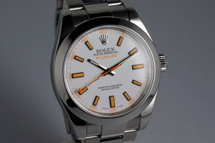 2007 Rolex Milgauss 116400V with Box and Papers