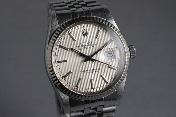 1984 Rolex DateJust 16014 with Silver Tapestry Dial