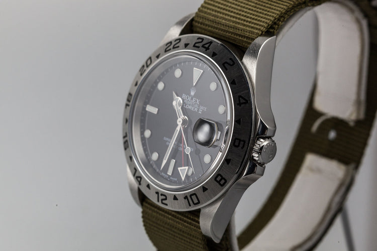 2003 Rolex Explorer II 16570 with Black Dial